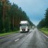 Truck Tractor Unit, Prime Mover, Traction Unit In Motion On Road